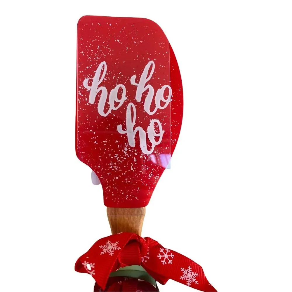NEW Bakeshop Holiday Christmas Santa Claus Spatula Cookie Cutter Baking Set